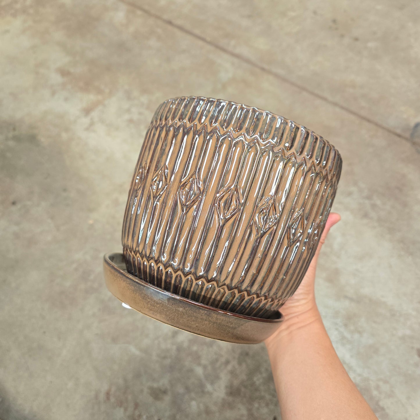 Bead Raw Planter - 7"
