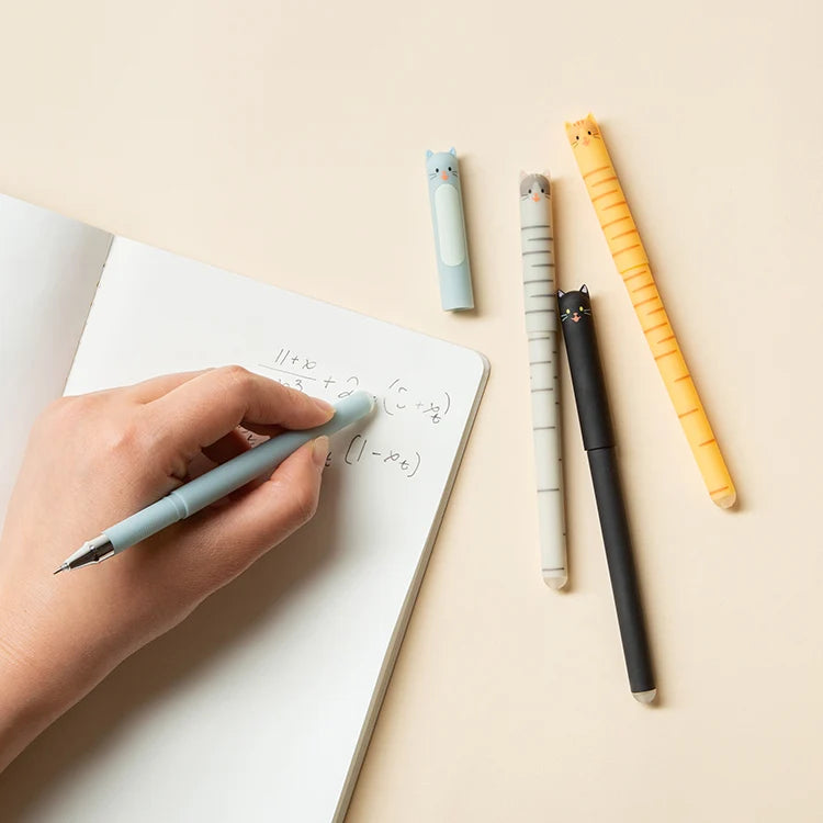 Cat Erasable Gel Pens