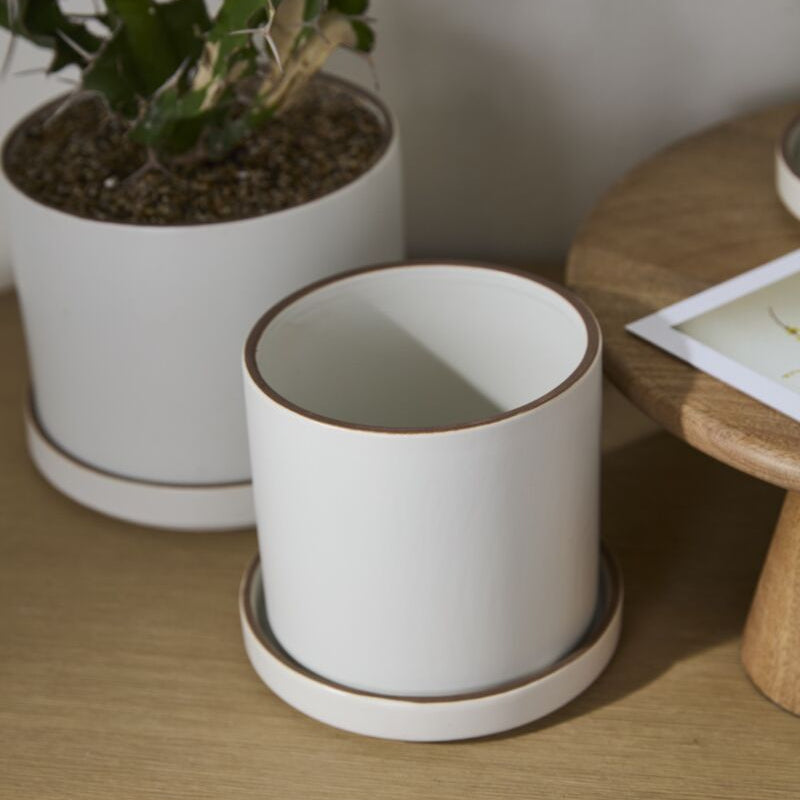 Author Pot with Saucer - 6.25"