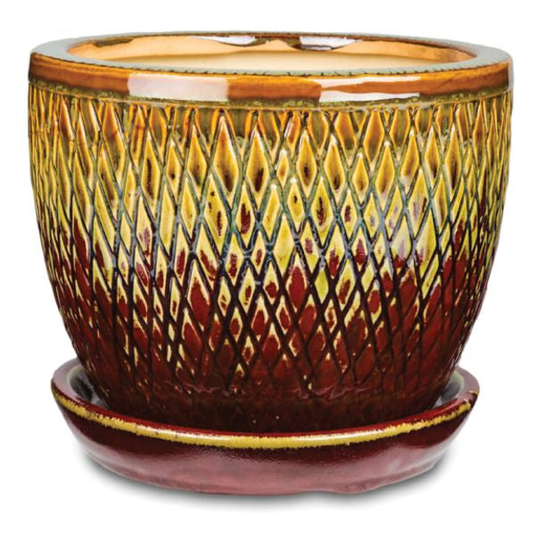 Scratched Cup Pot - 8"