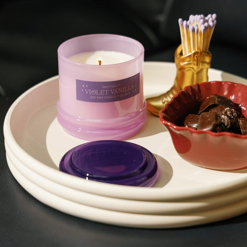 Stack Candle - Violet Vanilla