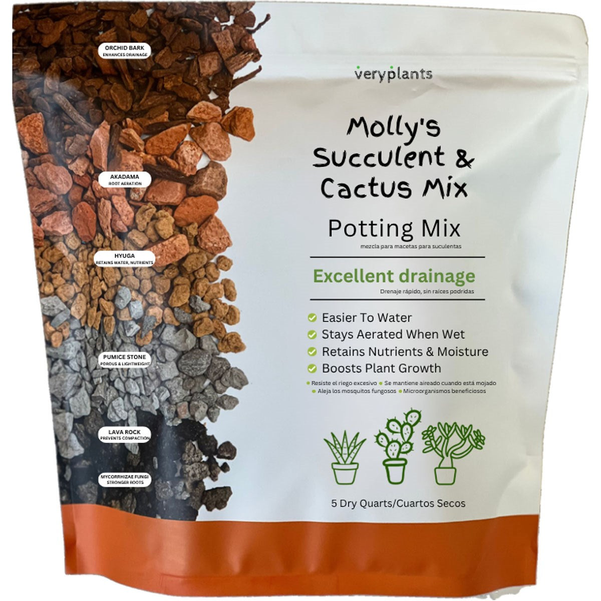 Molly's Succulent Mix - 5qt