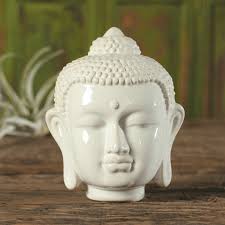Buddha Head - ceramic