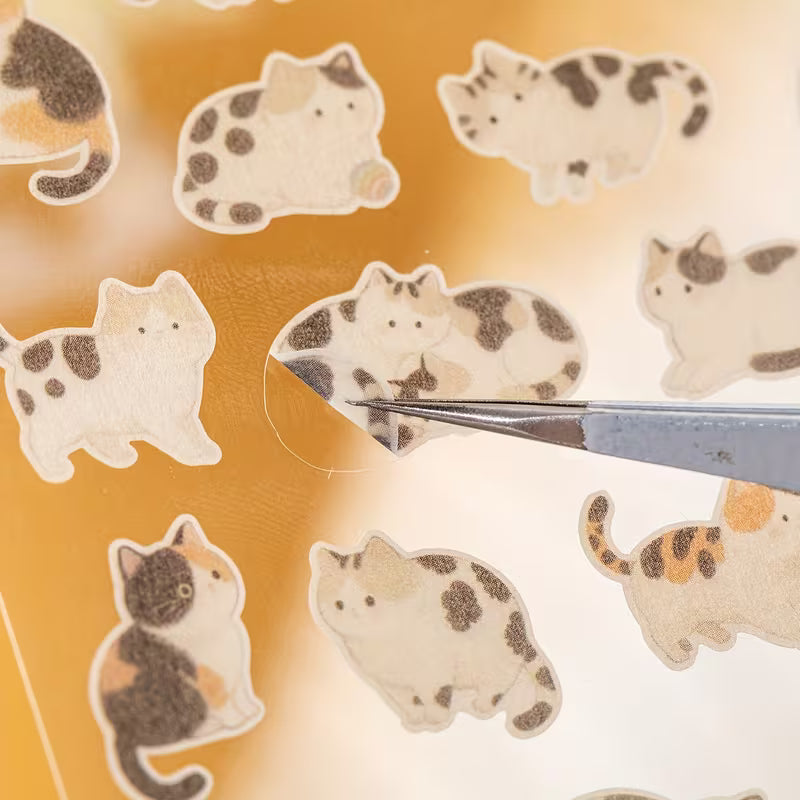 Plush Velvet Assembly Washi Sticker Set