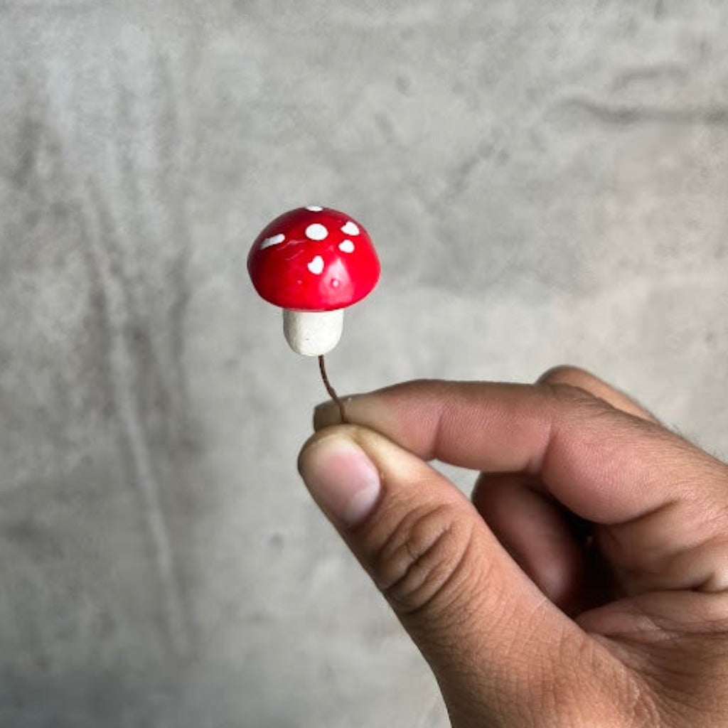 Mini amanita mushroom