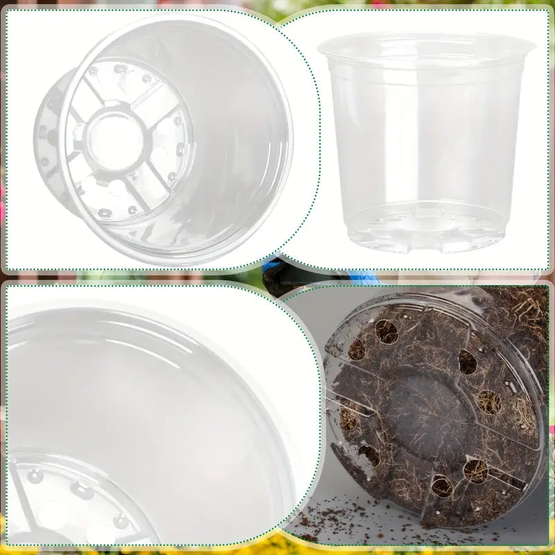 Clear growers pot