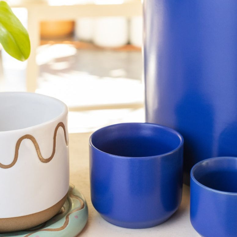 PLANTERS - Kendall Pot - 3.25" (Blue)