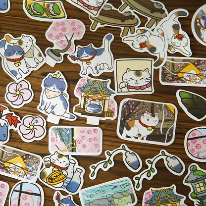 Stickers - Nostalgic Japanese Cat
