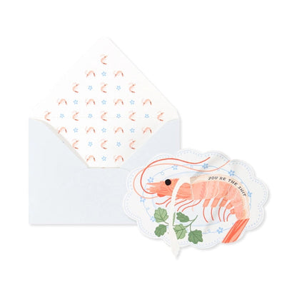 Funny Shrimp Greeting Card