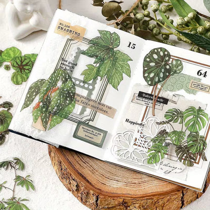 Vintage Houseplant sticker pack