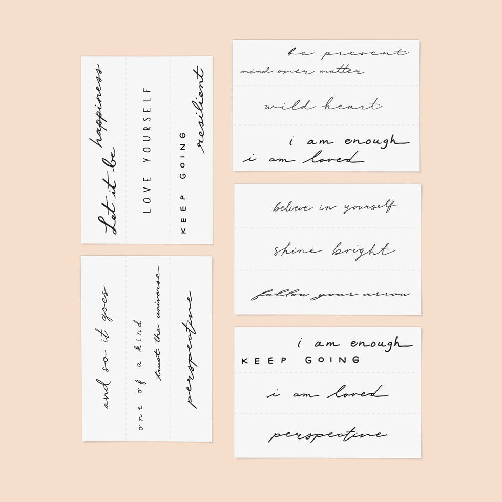 Mantra Temporary Tattoos