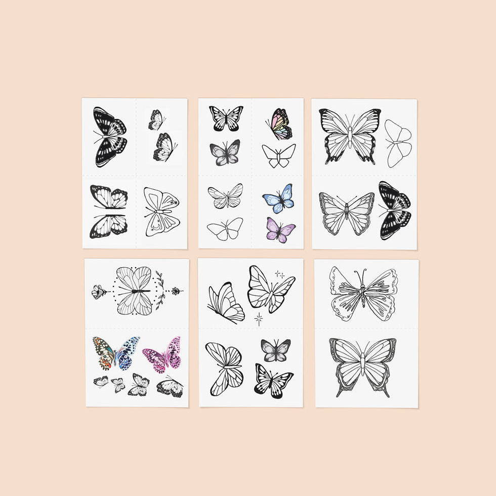 Butterfly Dreams Temporary Tattoos