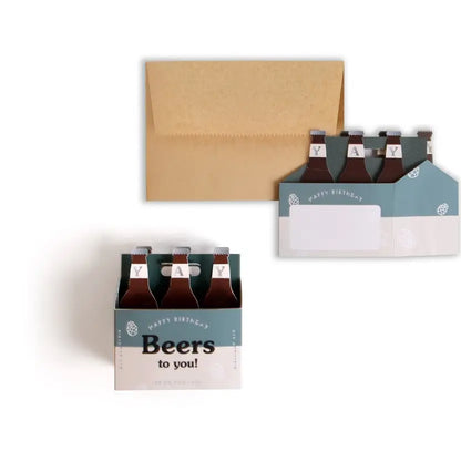 Beers To You Pop-Up Birthday Card