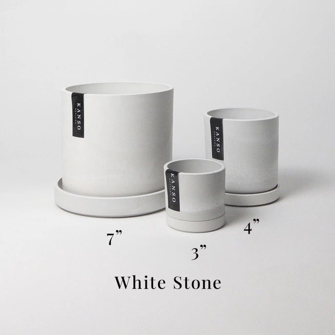 Timeless Planter - white stone
