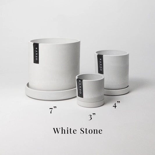 Timeless Planter - white stone