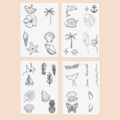 Paradise Temporary Tattoos