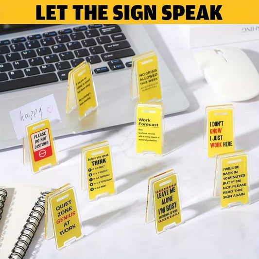 Mini desk signs - assorted