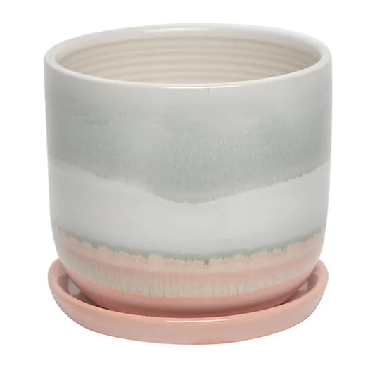 Horizon Planter W/Saucer - 3.25"