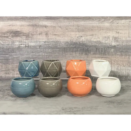 Modern Mini Cachepot - 2.5" (assorted)