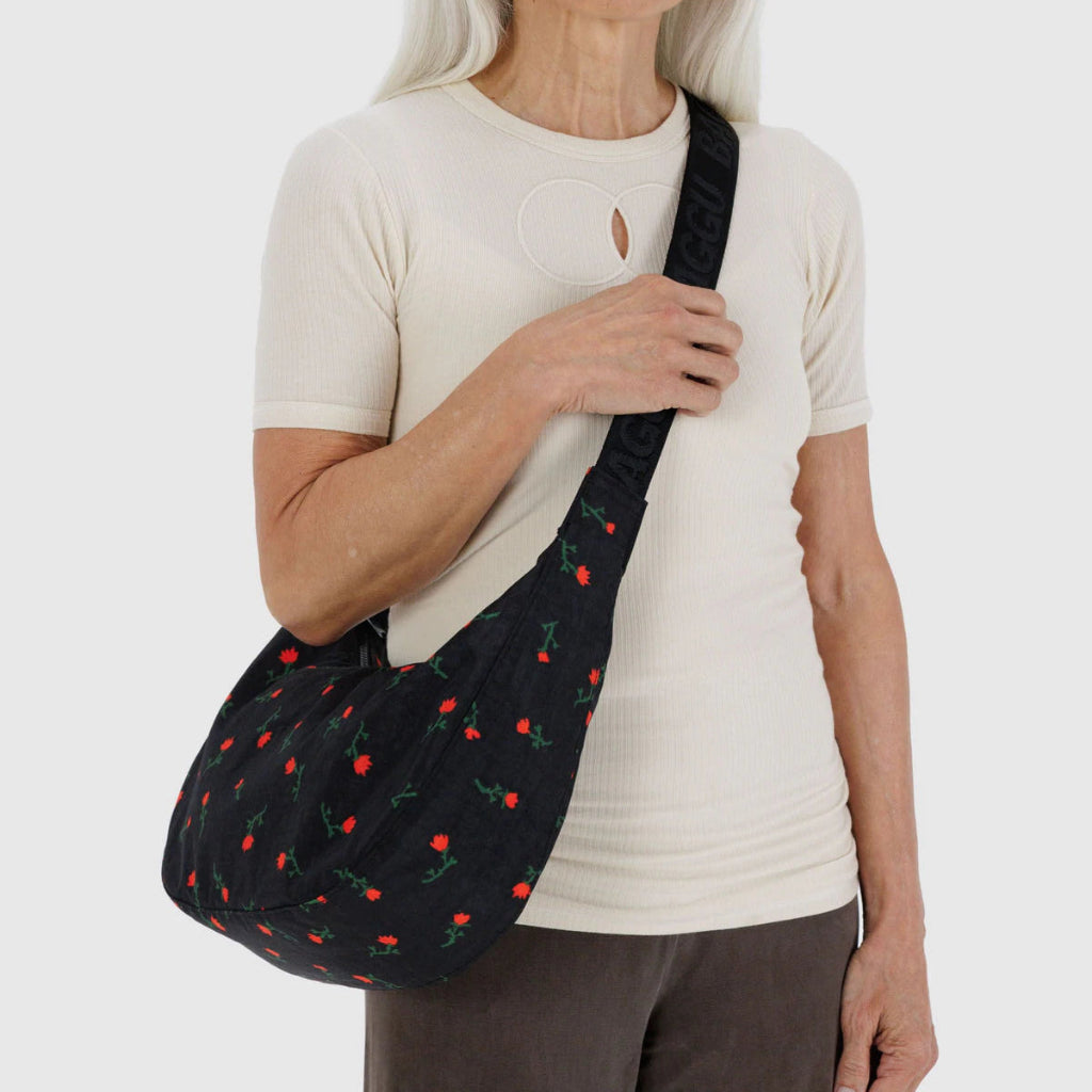 Medium Nylon Crescent Bag