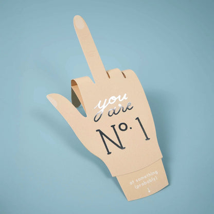 Number One Pop-Up Card