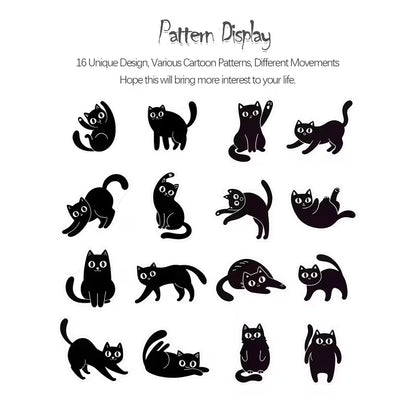 Roll sticker - black cat