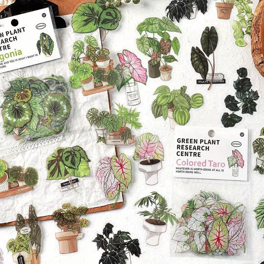 Vintage Houseplant sticker pack