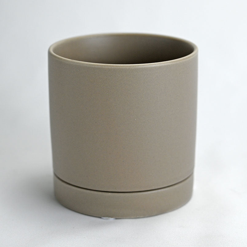 Contemporary Cylinder with Sauce - Grey 3.5"