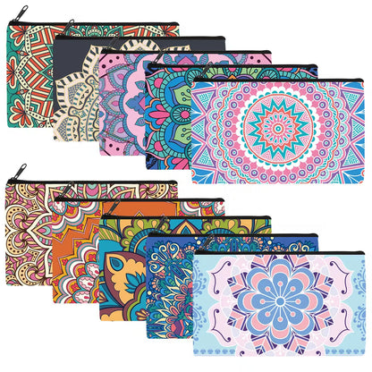 Assorted Mandala Print Cosmetic Bag
