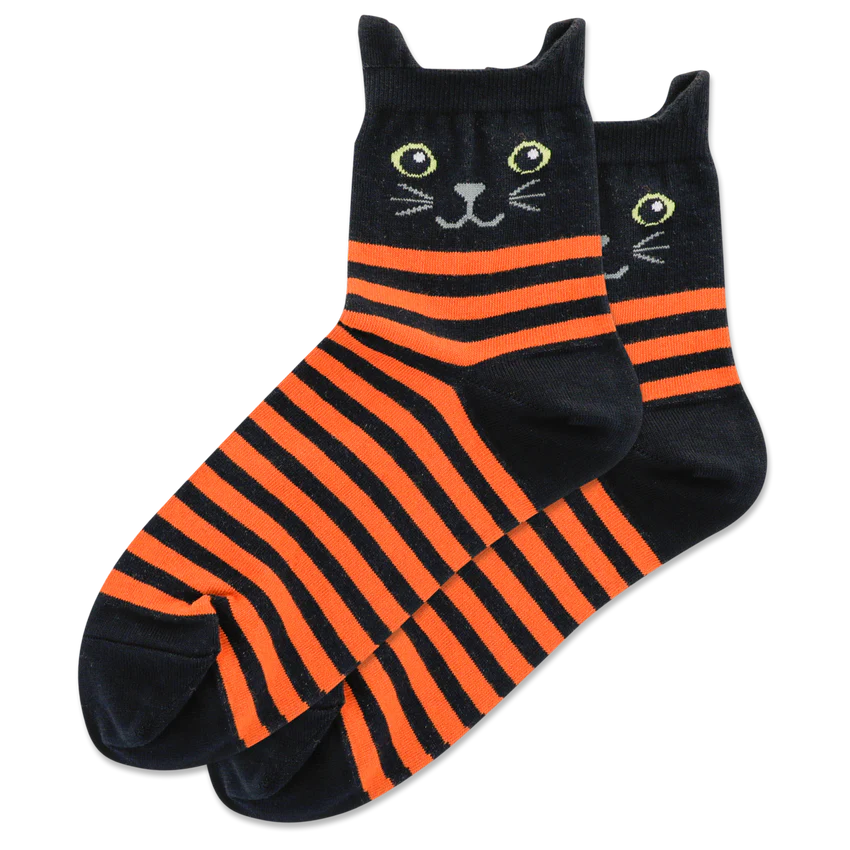 Cat Stripe Ankle Socks