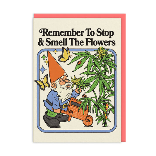 Ohh Deer Card - Smell The Flowers