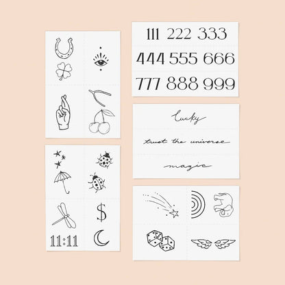 Lucky Girl Temporary Tattoos