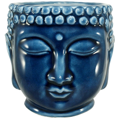 Buddha planter - blue