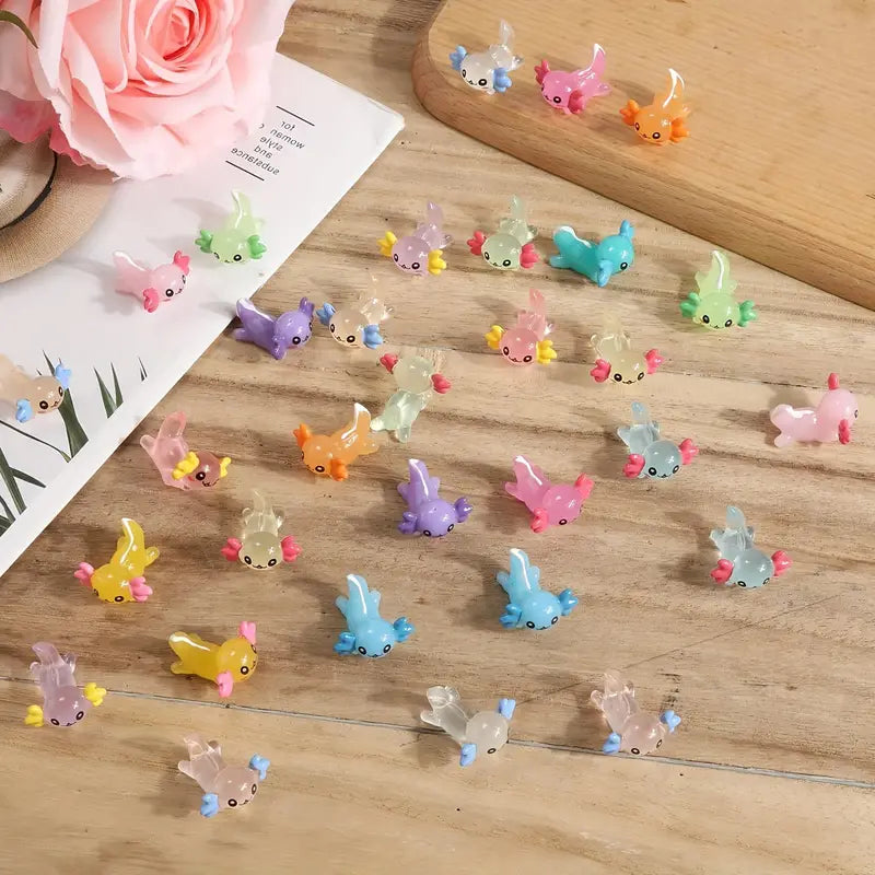 Miniature Axolotl Figurines | Cute Resin Mini Aquarium Figures in The Miniature Axolotl Figurines | Cute Resin Mini Aquarium Figures in The