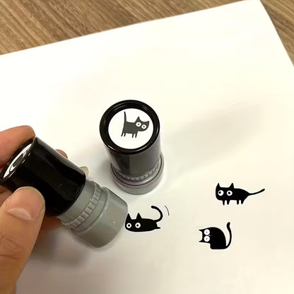 Mini Black Cat Stamp