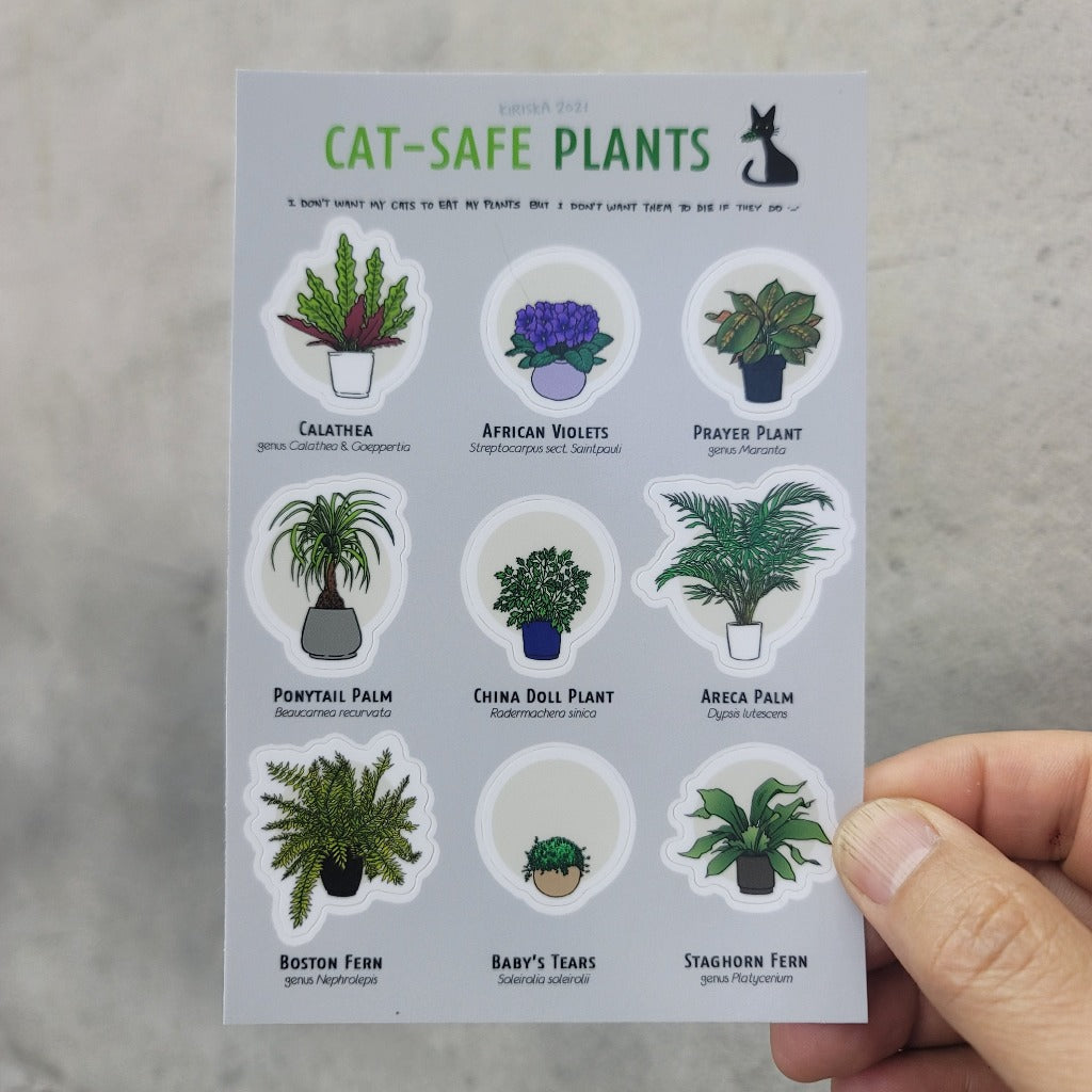 COOL SH*T - CAT-SAFE PLANTS STICKERS