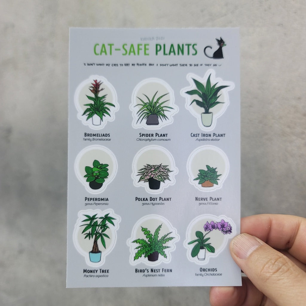 COOL SH*T - CAT-SAFE PLANTS STICKERS