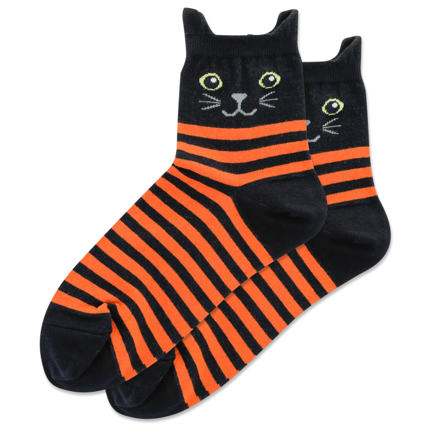 Cat Stripe Ankle Socks