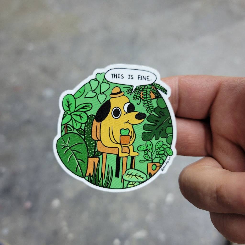COOL SH*T - This Is Fine Sticker