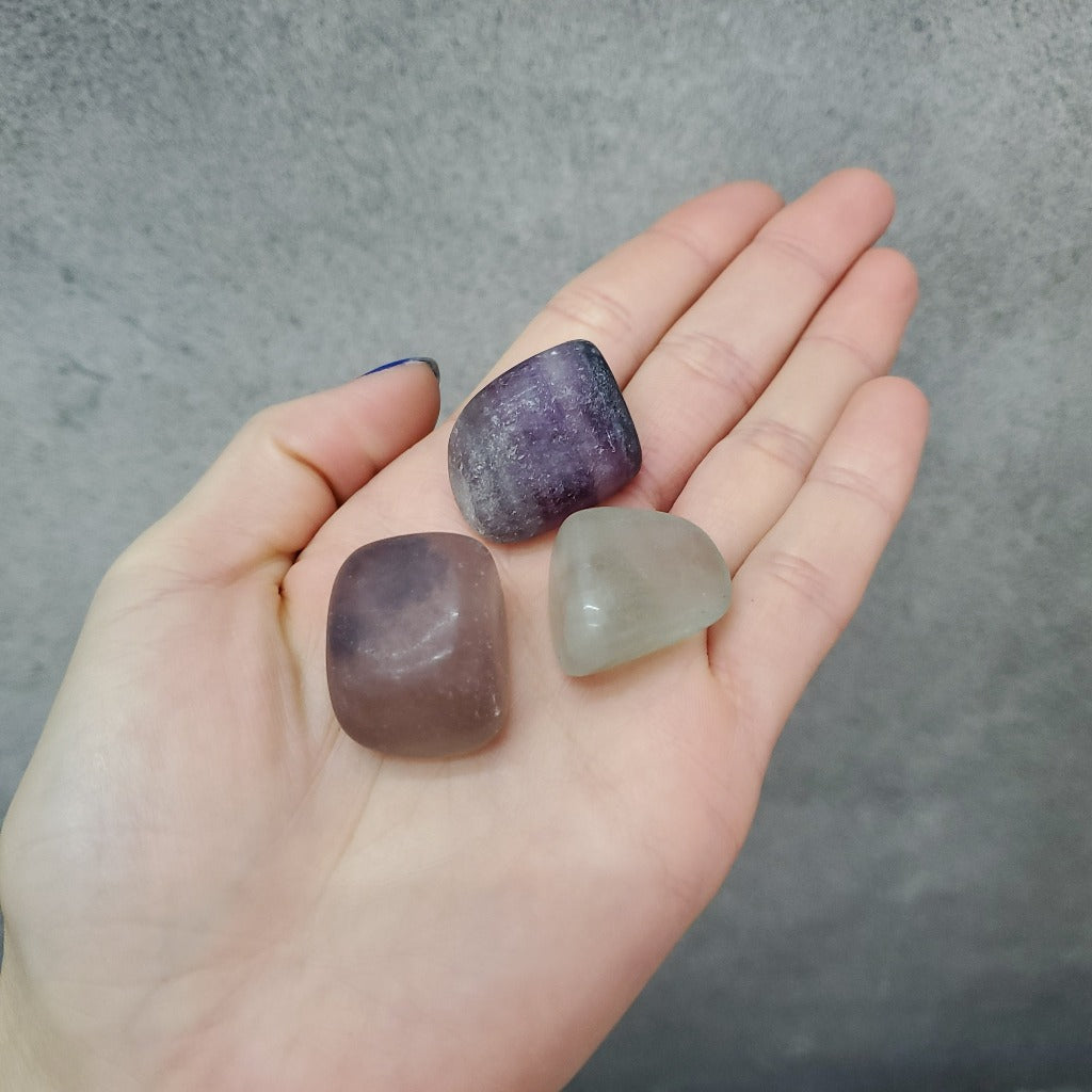 CRYSTALS - FLUORITE TUMBLED