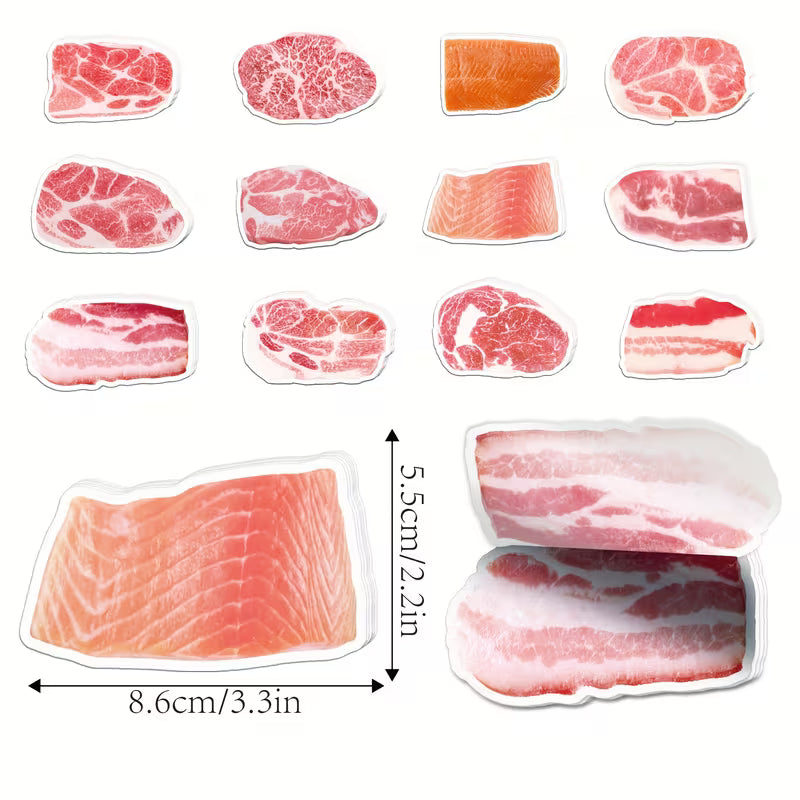Assorted Meat Sticky Notes