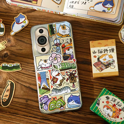 Stickers - Nostalgic Japanese Cat