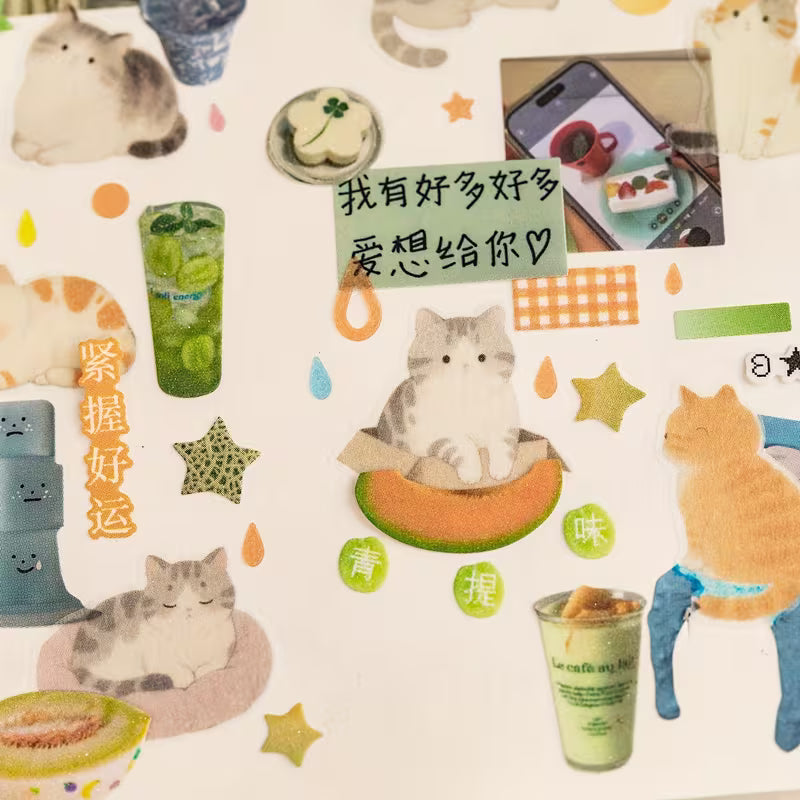 Plush Velvet Assembly Washi Sticker Set