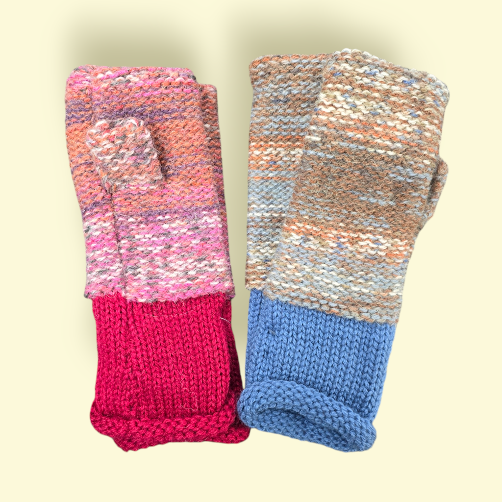 Cut Off Mittens - Marled Pattern Group