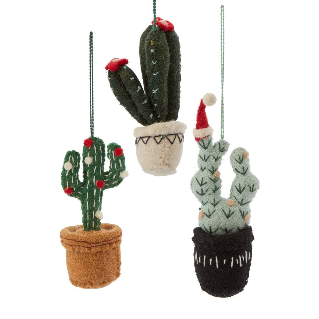 Festive Cactus Ornament