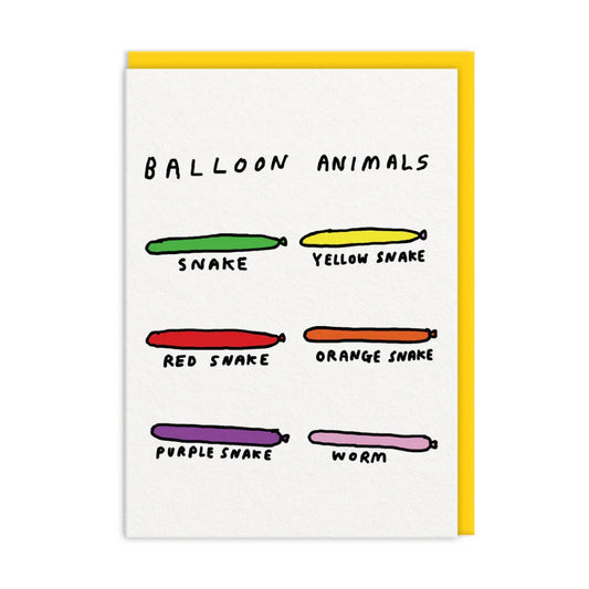 Ohh Deer Card - Balloon Animals