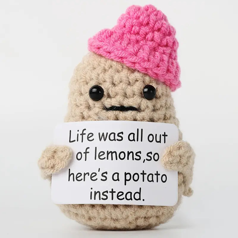 Positive Potato Beanie - Lemon