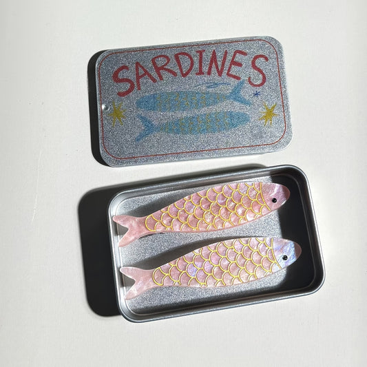Tin Hair Clips - assorted