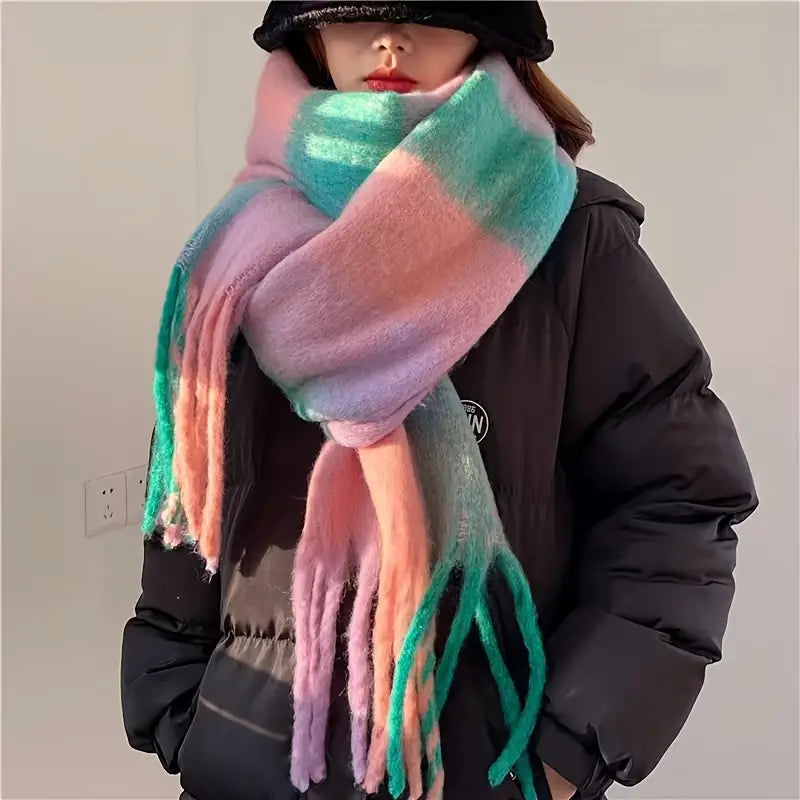 Plaid Oversize Scarf