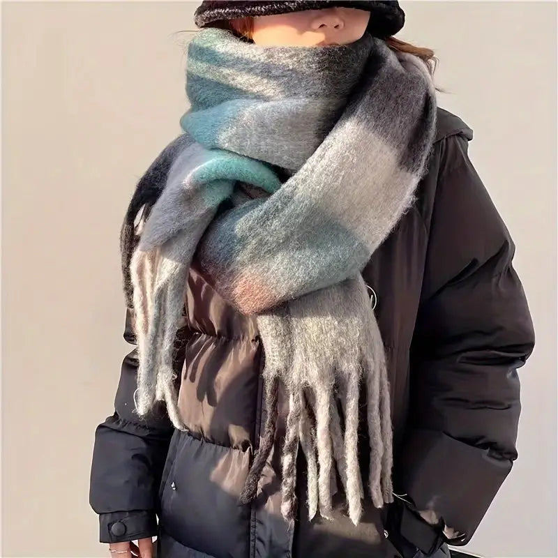 Plaid Oversize Scarf